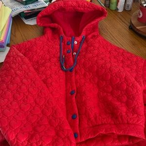 Urban Outfitters Red Quilted Kids Puffer Jacket